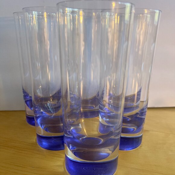 Strahl Vivaldi Tumblers Ice Tea 18oz Pacific Blue Set of 6 Made in New Zealand - Picture 1 of 4